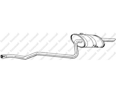 Exhaust backbox / end silencer 288-333 Bosal