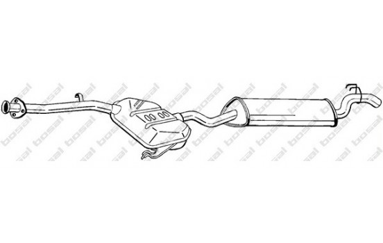 Exhaust backbox / end silencer 288-897 Bosal