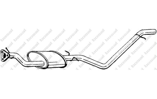 Exhaust backbox / end silencer 289-001 Bosal