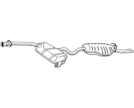 Exhaust backbox / end silencer 289-221 Bosal, Image 2