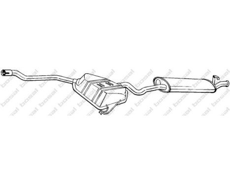 Exhaust backbox / end silencer 290-207 Bosal