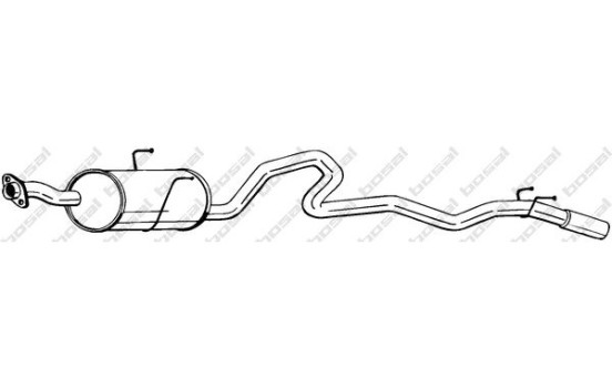 Exhaust backbox / end silencer 291-135 Bosal, Image 2