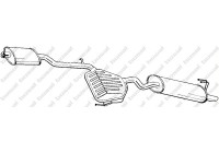 Exhaust backbox / end silencer 291-235 Bosal