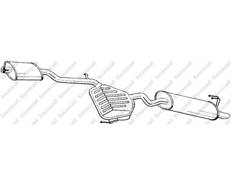 Exhaust backbox / end silencer 291-235 Bosal