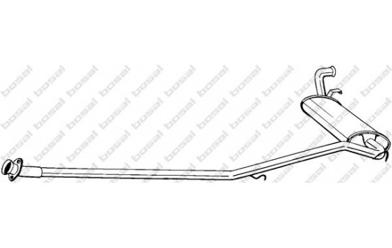 Exhaust backbox / end silencer 292-013 Bosal