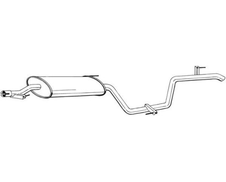 Exhaust backbox / end silencer 292-021 Bosal, Image 2