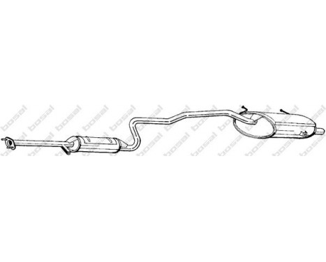 Exhaust backbox / end silencer 292-091 Bosal, Image 2