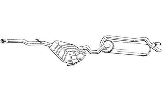 Exhaust backbox / end silencer 292-117 Bosal, Image 2