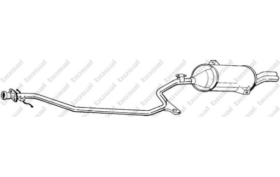 Exhaust backbox / end silencer 292-187 Bosal, Image 2