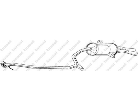 Exhaust backbox / end silencer 292-189 Bosal, Image 2
