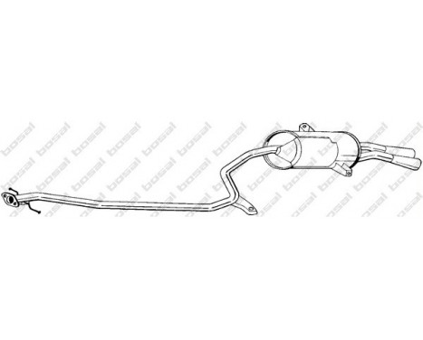 Exhaust backbox / end silencer 292-189 Bosal