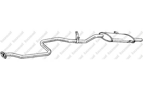 Exhaust backbox / end silencer 292-951 Bosal