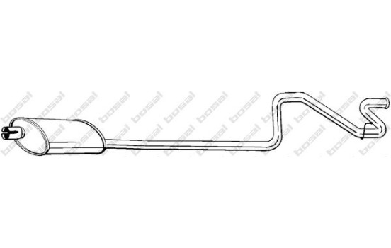 Exhaust backbox / end silencer 293-231 Bosal