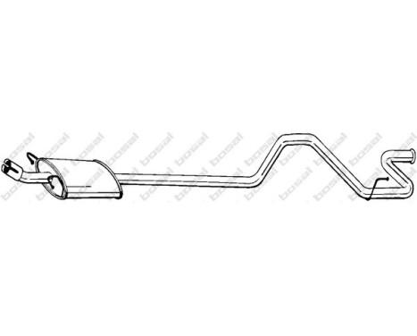 Exhaust backbox / end silencer 294-215 Bosal