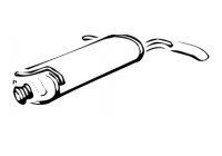 Exhaust backbox / end silencer 70062 Walker