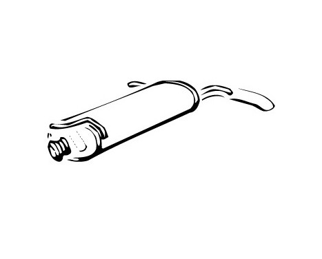 Exhaust backbox / end silencer 70062 Walker