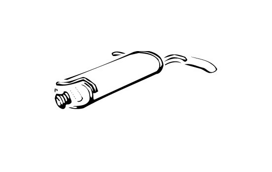 Exhaust backbox / end silencer 70062 Walker
