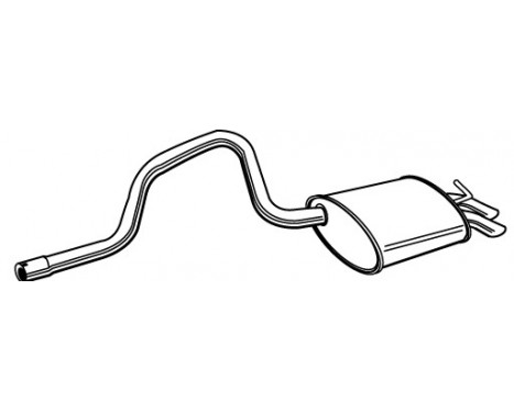 Exhaust backbox / end silencer 70132 Walker