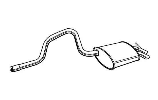 Exhaust backbox / end silencer 70132 Walker