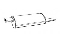 Exhaust backbox / end silencer 70339 Walker