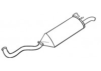 Exhaust backbox / end silencer 70436 Walker