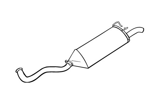 Exhaust backbox / end silencer 70436 Walker