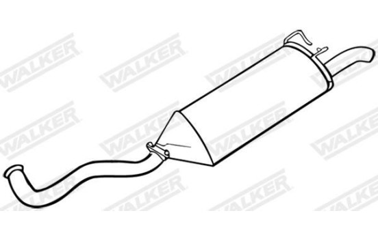 Exhaust backbox / end silencer 70436 Walker, Image 7