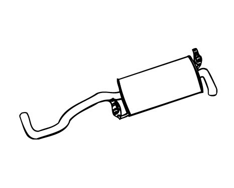 Exhaust backbox / end silencer 70583 Walker