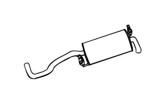 Exhaust backbox / end silencer 70583 Walker