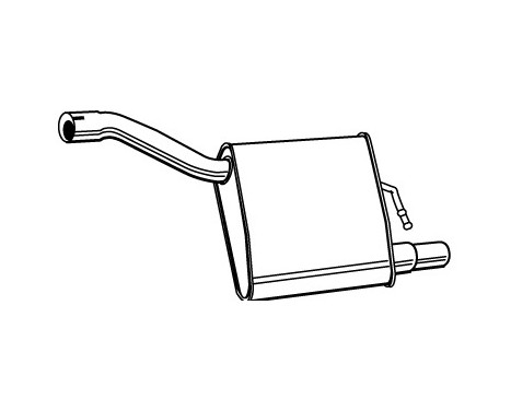 Exhaust backbox / end silencer 71000 Walker