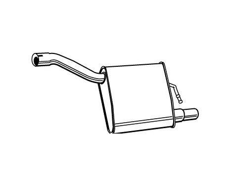 Exhaust backbox / end silencer 71004 Walker