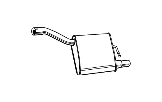 Exhaust backbox / end silencer 71004 Walker