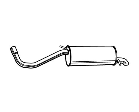 Exhaust backbox / end silencer 71100 Walker
