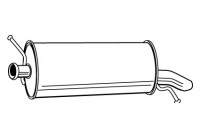 Exhaust backbox / end silencer 71185 Walker