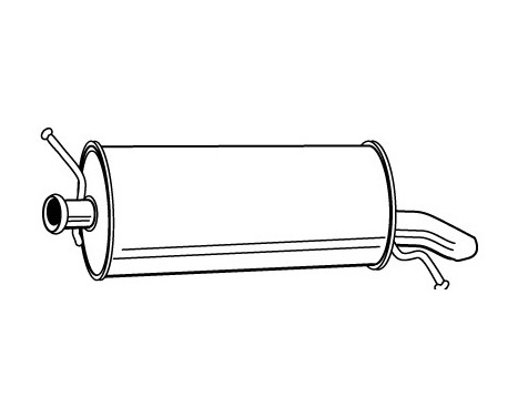 Exhaust backbox / end silencer 71185 Walker