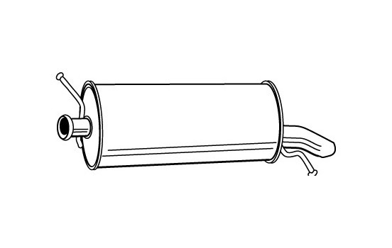 Exhaust backbox / end silencer 71185 Walker