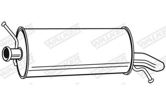 Exhaust backbox / end silencer 71185 Walker, Image 6