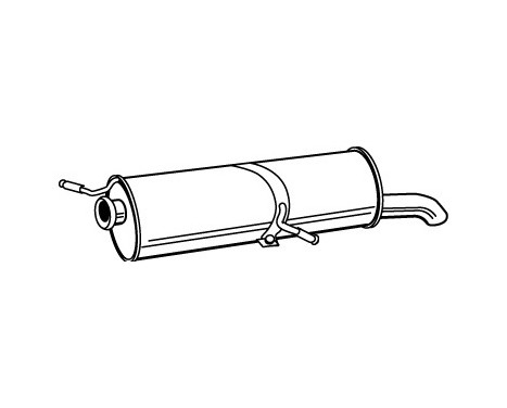 Exhaust backbox / end silencer 71210 Walker