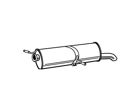 Exhaust backbox / end silencer 71211 Walker