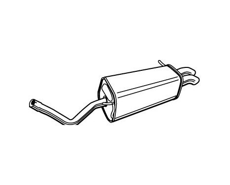 Exhaust backbox / end silencer 71332 Walker