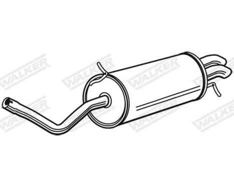 Exhaust backbox / end silencer 71332 Walker, Image 10