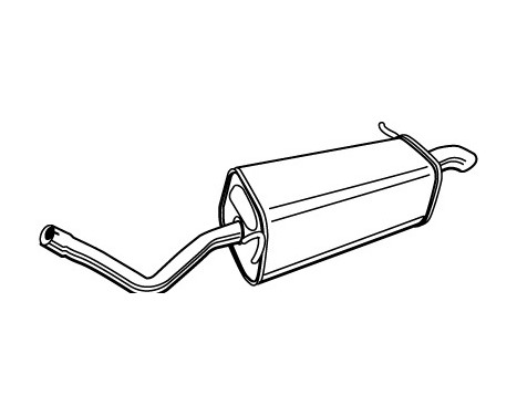 Exhaust backbox / end silencer 71342 Walker