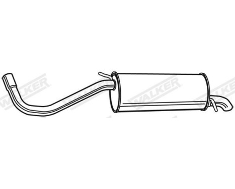 Exhaust backbox / end silencer 71342 Walker, Image 10
