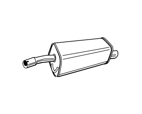 Exhaust backbox / end silencer 71399 Walker