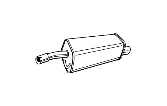 Exhaust backbox / end silencer 71399 Walker
