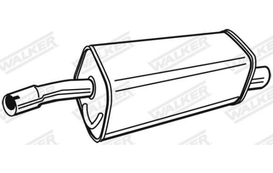 Exhaust backbox / end silencer 71399 Walker, Image 10