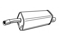 Exhaust backbox / end silencer 71401 Walker