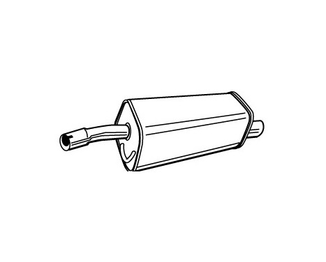 Exhaust backbox / end silencer 71401 Walker