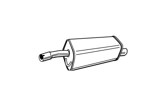 Exhaust backbox / end silencer 71401 Walker
