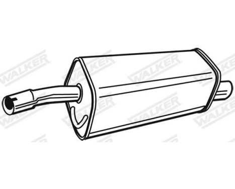 Exhaust backbox / end silencer 71401 Walker, Image 10